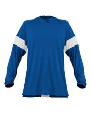 ROYAL/ WHITE Alleson athletic 545LSA contender long sleeve shooter shirt