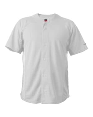 WHITE Alleson athletic 566BFJ crush full button baseball jersey
