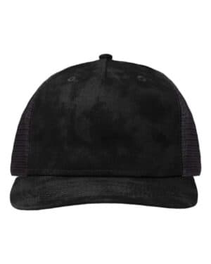 OLD WASH BLACK/ BLACK Sportsman SP1550 modern five-panel trucker fit cap