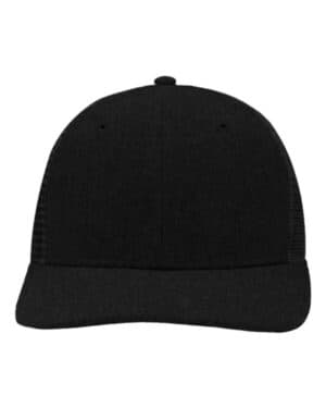 X HATCH BLACK/ BLACK Sportsman SP1650 modern six-panel trucker fit cap