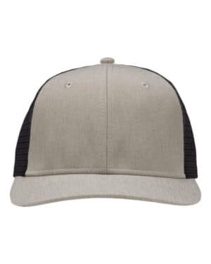 GREY HEATHER/ BLACK Sportsman SP1650 modern six-panel trucker fit cap