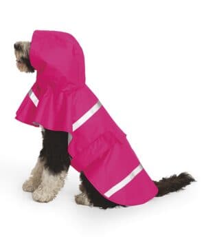 HOT PINK/REFLECTIVE Charles river 1099CR new englander doggie rain jacket