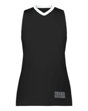 BLACK/ WHITE Augusta sportswear 6888 women's match-up basketball jersey