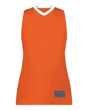 ORANGE/ WHITE Augusta sportswear 6888 women's match-up basketball jersey