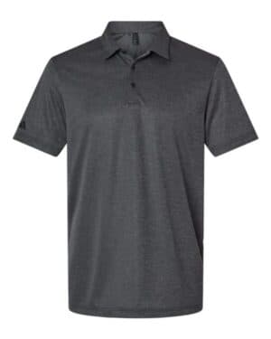 BLACK MELANGE Adidas A591 space dyed polo