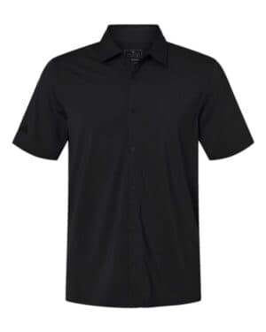 BLACK Adidas A595 button down short sleeve shirt