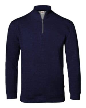 NAVY Badger 1060 fitflex french terry quarter-zip sweatshirt