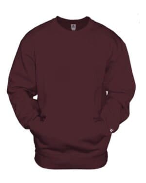 MAROON Badger 1252 pocket sweatshirt