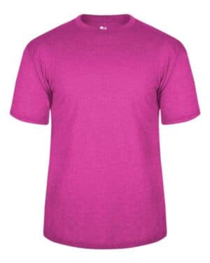 HOT PINK HEATHER Badger 2940 youth triblend t-shirt