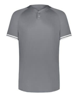 GRAPHITE/ WHITE Augusta sportswear 6905 cutter henley jersey