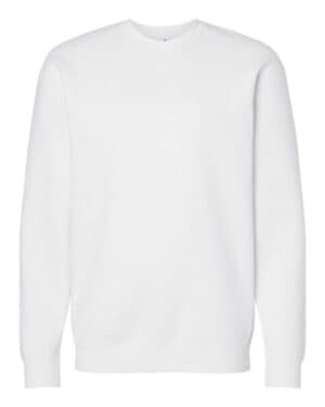 WHITE Independent trading co IND3000 heavyweight crewneck sweatshirt