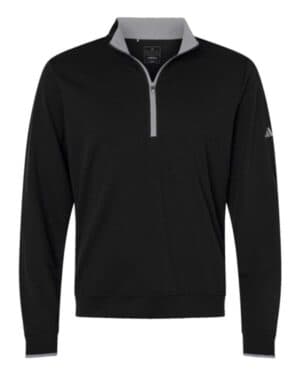 BLACK/ GREY THREE Adidas A2002 lightweight quarter-zip pullover