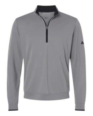 GREY THREE/ BLACK Adidas A2002 lightweight quarter-zip pullover