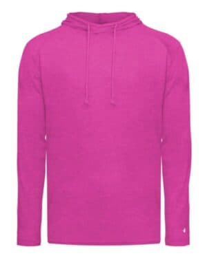 4905 tri-blend surplice hooded long sleeve t-shirt