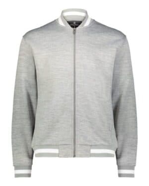 ATHLETIC HEATHER/ WHITE Holloway 223547 v-street full-zip jacket
