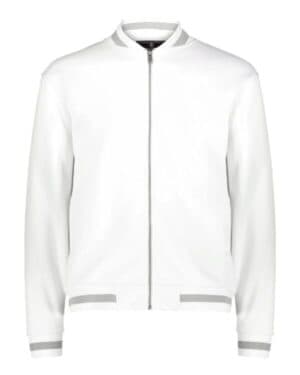 WHITE/ ATHLETIC HEATHER Holloway 223547 v-street full-zip jacket