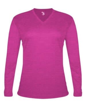 Badger 4964 women's tri-blend long sleeve t-shirt