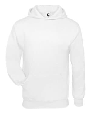 WHITE C2 sport 5520 youth fleece hooded sweatshirt