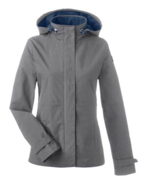 GRAPHITE Nautica N17183 women's voyage hooded rain jacket