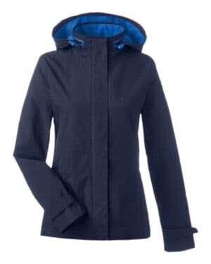 NAVY Nautica N17183 women's voyage hooded rain jacket