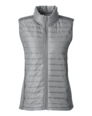 GRAPHITE/ GRAPHITE HEATHER Nautica N17947 women's harbor puffer vest