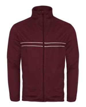 MAROON/ WHITE Badger 7723 wired outer-core jacket