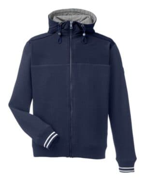NAVY Nautica N17582 navigator fleece hooded full-zip jacket