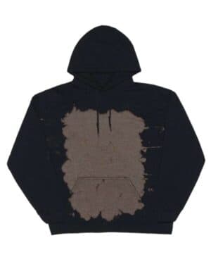 GIZA 680BW essential fleece bleach wash hooded sweatshirt