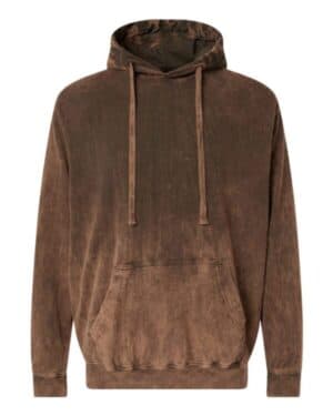 HOUNDDOG 854MW premium fleece mineral wash hooded sweatshirt