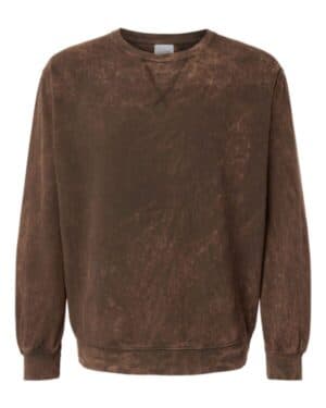 845MW premium fleece mineral wash crewneck sweatshirt
