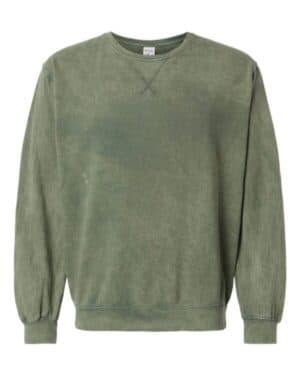 KALE 845MW premium fleece mineral wash crewneck sweatshirt