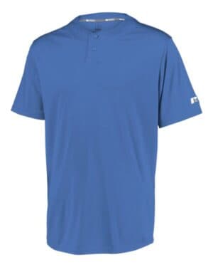 COLUMBIA BLUE Russell athletic 3R7X2B youth performance two-button solid jersey