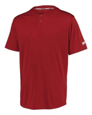 Russell athletic 3R7X2B youth performance two-button solid jersey