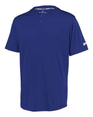 Russell athletic 3R7X2B youth performance two-button solid jersey