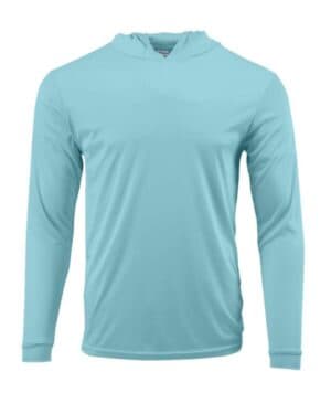 221Y youth bahama performance hooded long sleeve t-shirt