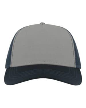GREY/ NAVY Atlantis headwear RAPPER sustainable canvas cap