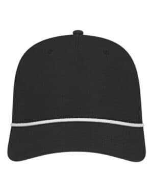 BLACK/ WHITE i7256 Cap america I7256 athletic rope cap