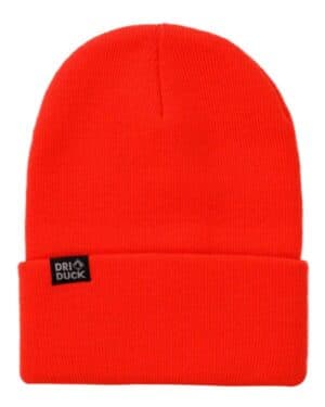 BLAZE ORANGE Dri duck 3523 coleman cuffed beanie