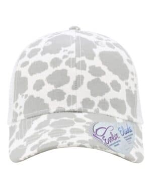 GREY COW/ WHITE Infinity her CHARLIE women's modern trucker cap
