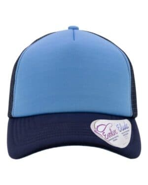 LIGHT BLUE/ NAVY/ NAVY/ GRAFFITI Infinity her ROSIE women's foam trucker cap