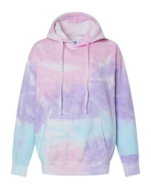 COTTON CANDY Colortone 8777Y youth tie-dyed hooded sweatshirt
