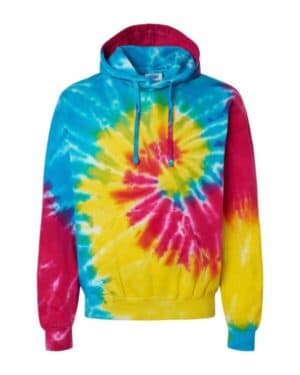 Colortone 8777Y youth tie-dyed hooded sweatshirt