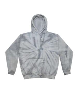 SPIDER SILVER Colortone 8777Y youth tie-dyed hooded sweatshirt