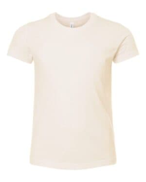 HEATHER NATURAL Bella canvas 3001YCVC youth cvc jersey tee
