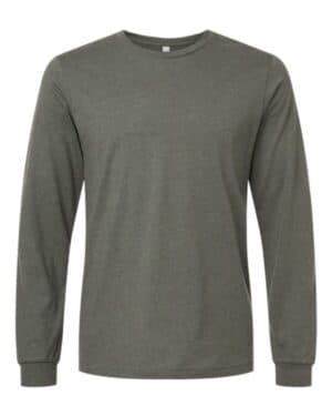 HEATHER MILITARY GREEN Bella canvas 3501CVC heather cvc long sleeve tee