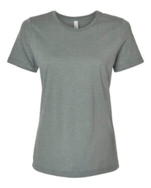HEATHER BLUE STORM Bella canvas 6400CVC womens relaxed fit heather cvc tee