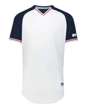 WHITE/ NAVY/ TRUE RED Russell athletic R01X3B youth classic v-neck jersey