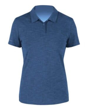 NAVY HEATHERED Anetik WPBRZS1 women's breeze tech polo