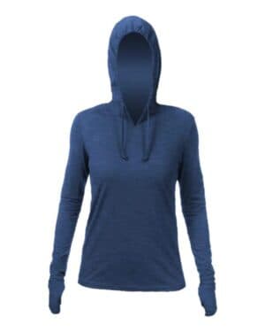 WSBRZH0 women's breeze tech hooded long sleeve t-shirt