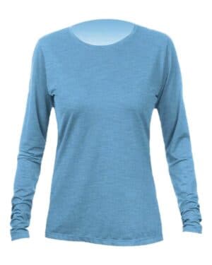 BAHAMA HEATHERED Anetik WSBRZL0 women's breeze tech long sleeve t-shirt